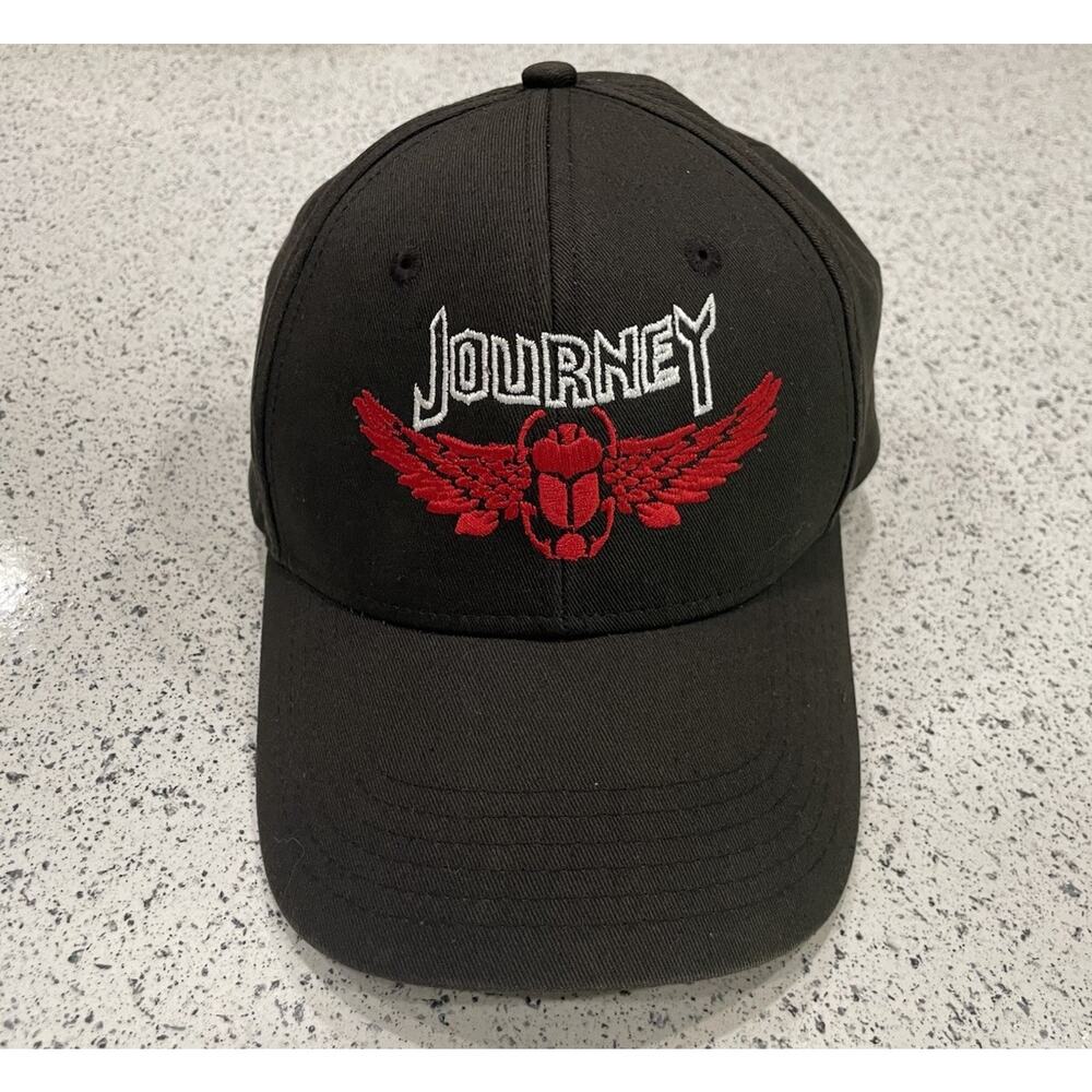 Journey Rock Band San Francisco Fest 2016 Embroidered Logo Black Hat Adjustable
